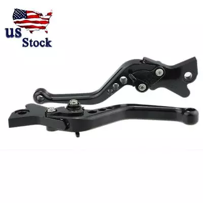 For Honda VTX 1300 2003-2008 CNC Short Adjustable Clutch Brake Levers Black USA • $24.99