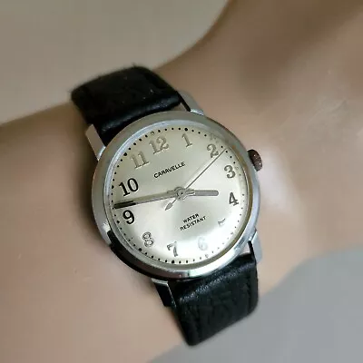 $98 • Buy Vintage Bulova Caravelle Men's Manual Winding Watch 11DP 7Jewels 1975