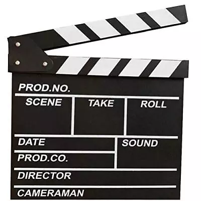 Director Movie Clapper Board Video Clapboard Film Slate Vintage Blackn • $13.83