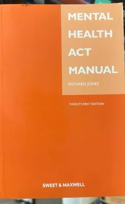 Sweet&MaxWell Mental Health Act Manual • £20