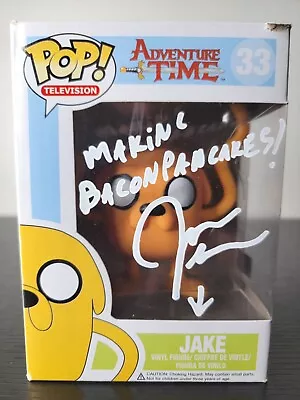 🔥Funko Pop! Jake The Dog #33 Signed By John Dimaggio! Adventure Time W/COA!🔥 • £261.23