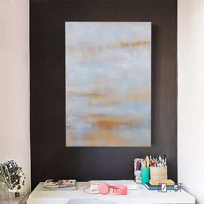 Modern Abstract Oil Painting Hand Painted Wall Art Home Decor Framed Beach • $39