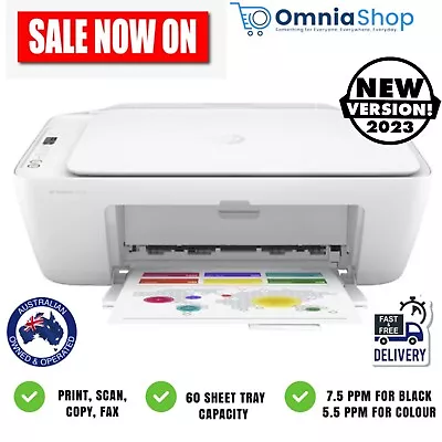 $96.97 • Buy HP DeskJet Printer All-In-One Wireless Inkjet Multifunction Print Copy Scan Fax