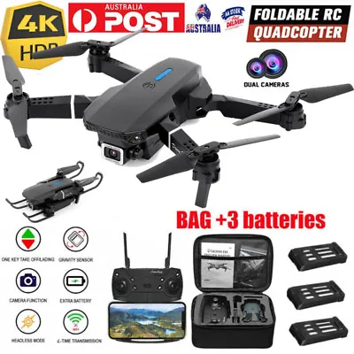 $48.99 • Buy 2023 Drone RC Drones Pro 4K HD Camera GPS WIFI FPV Quadcopter Foldable Bag Gifts