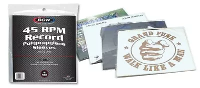 $6.99 • Buy NEW(10 PK) 45 RPM 4mm Vinyl Record Sleeves Protectors Plastic Poly Holders