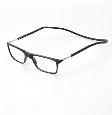 Neck Hanging Reading Glasses Magnetic Folding Snap Click Front Spectacle • $8.32