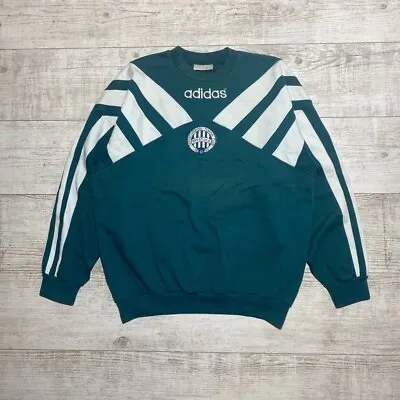 Vintage Rare 90-s Adidas 🇭🇺 Ferencvaros Centenary Home Football Sweatshirt • $100