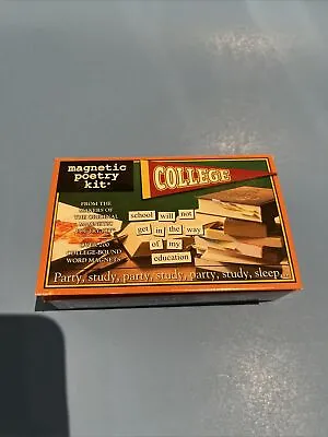 COLLEGE Magnetic Poetry Kit Over 240 College Bound Word Magnets  NEW  • $5