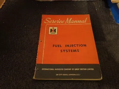 International Harvester Tractor Fuel Injection System Service Manual Book CAV • £70