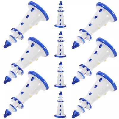  50 Pcs Doll House Accessories Scenery Decorations Mini Lighthouse • £15.79