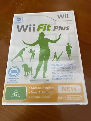 Wii Fit Plus - Nintendo Wii Game - NEW & SEALED - Free Post • $19.95