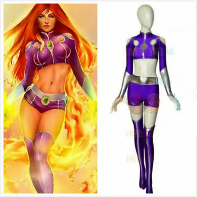 Teen Titans Starfire Superhero Uniform Cosplay Costumes  • $44.06