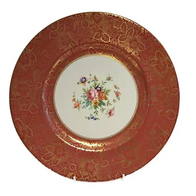 £35 • Buy Minton Floral Painted Cabinet Plate 10.5 Inch Diameter