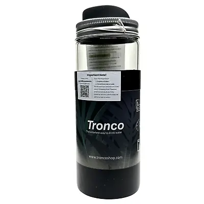 Tronco Glass Tumbler Water Bottle Mason Jar Style Lid With Straw 20oz - 2 Pack • $22.49