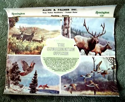 1979 Remington Arms Ammunition  Calendar Salute To Conservation Officer • $6