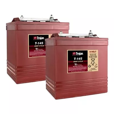 Trojan T145 6 Volt 260 AH Deep Cycle Battery - 2 Pack • $1024