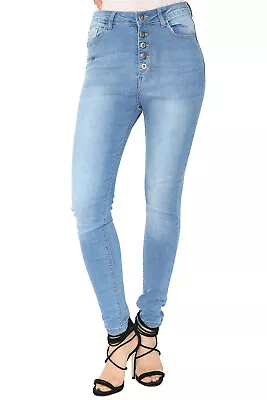Ladies Womens Slim Fit Skinny Jeggings Denim Jeans Stretch Trouser UK Size 8-18 • £13.99