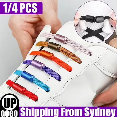 1/4PCS No Tie Shoelaces Elastic Locked Shoe Lace Lazy Laces Sneakers Kids Adults • $2.99