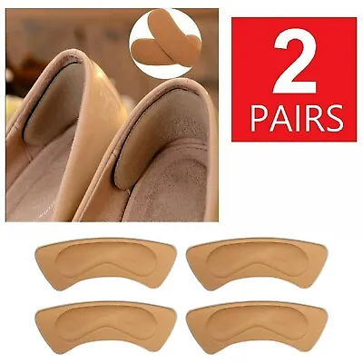 2 Pairs Soft Fabric Shoe Pads Cushion Liner Grip Back Heel Inserts Insoles • $2.95