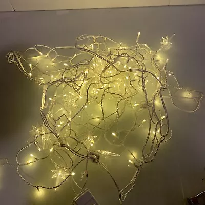 Christmas Multi-Function LED Curtain Lights With Stars Fairy Warm • $20