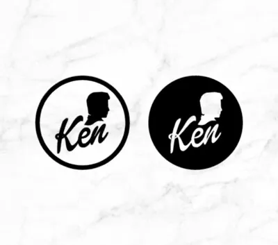 KEN Barbie Logo Adhesive Vinyl Decal Sticker For Window/Laptop/Wall/Mug • $4.99