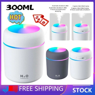 $8.26 • Buy USB Car Air Purifier Diffuser Aroma Oil Humidifier Mist Led Night Light Home GN