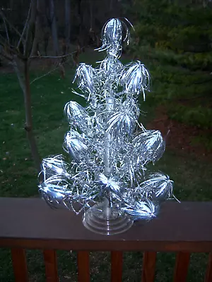 Vtg Delicate 2 Ft Retro Silver Consolidated Novelty Aluminum Xmas Tree #50 • $154.99