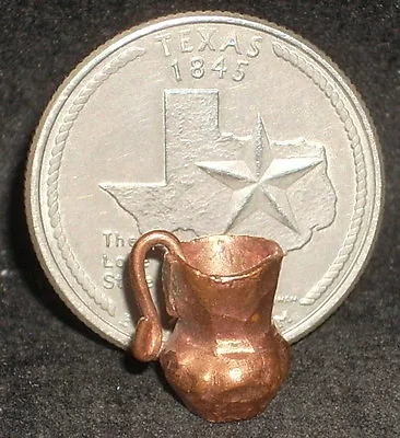 $5 • Buy Copper Pitcher Small Hand Made 5442 1:12 Mexican Kitchen Doll Miniature #D-COP-P