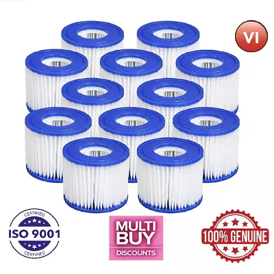 12x For Bestway Lazy Lay-Z-Spa Filters VI Cartridge Hot Tub Spa Swimming Pool • £7.99