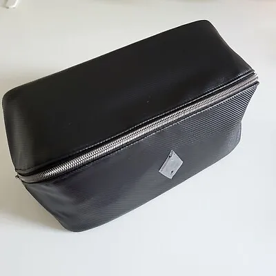 NEW Ralph Lauren Black Bag Travel Toiletry Shaving Cosmetic Pouch Case • £13.99