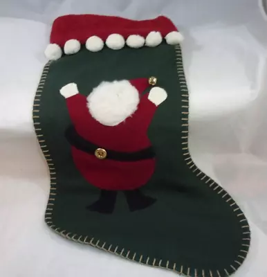 $160 • Buy Woof & Poof Vintage Christmas Stocking With Santa - Tag