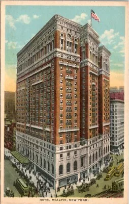 Vintage New York City Postcard - Hotel Mcalpin • $4.67