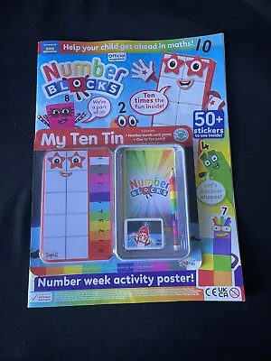 Numberblocks Magazine - My Ten Tin Card Game & More.. Number Blocks CBeebies NEW • £12.99