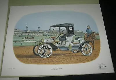 C. Don Ensor RIDING IN STYLE Limited Edition Print Twin Spires Churchill Downs  • $65