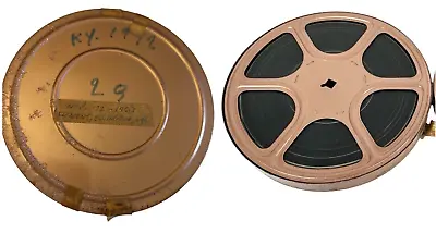 Vintage  Metal Film Reel Canister Includes Film Dated Nov 22 1963 • $51.98