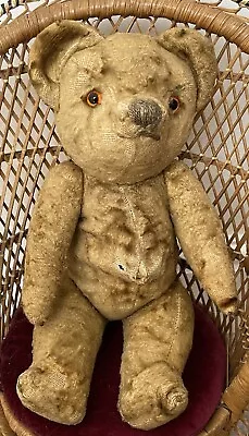 Antique Vintage Chad Valley Plush Teddy Bear Post War British Needs TLC • £45