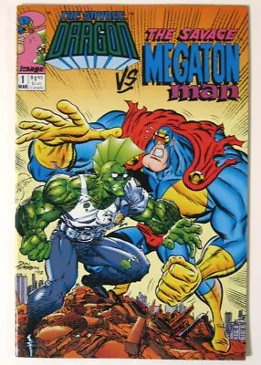 SAVAGE DRAGON Vs. The Savage MEGATON MAN #1! First Appearance SHE-DRAGON! (1993) • $9.99