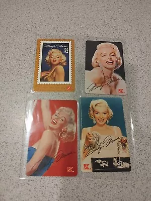 Lot Of 4 Marilyn Monroe Phone Cards 3 Minute Kmart Promotion Norma Jean • $5