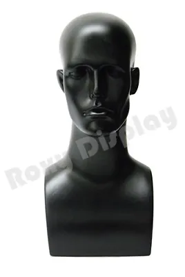 2PCS Plastic Male Mannequin Head Bust Wig Hat Jewelry Display #ERABLACK-PS X2 • $67