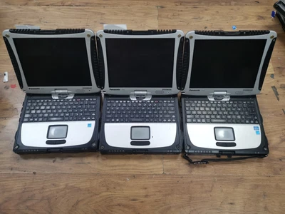 £375 • Buy Joblot 3 X Panasonic Toughbook CF-19 MK7 MK8 Laptops Core I5 Working With Issues