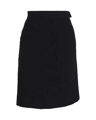 Chanel Above-Knee Straight Skirt In Black Polyester FR38 • £158