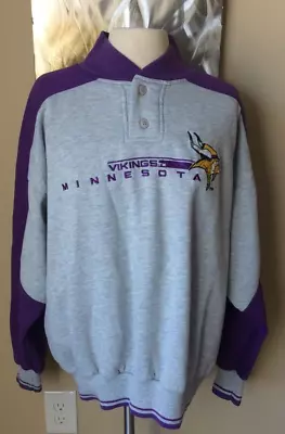 Minnesota Vikings NFL Football College Concepts Sweatshirt (Grey/Purple) • $20