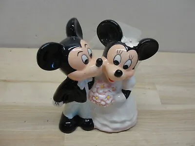 Disney Mickey & Minnie Mouse Ceramic Wedding Figurine • $15