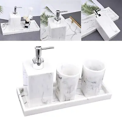 Bathroom Accessories Set   Bottle Marble Texture For Bathroom Counter • $90.73