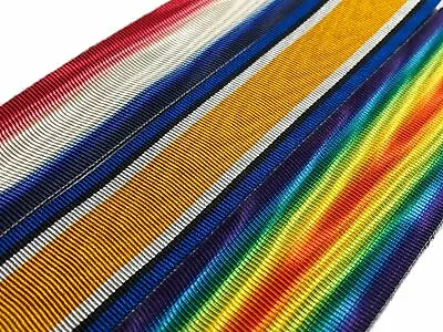 £3.75 • Buy WW1 Medal Trio, 1914/15 Star, British War And Victory Medal Ribbons, Full Size