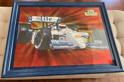 1998 Miller Lite Indy Race Cart Holographic Framed Picture • $40