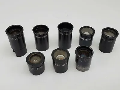 Lot Of 8 Vintage Magnifying Optical Eyepieces Microscope Loupe 17mm-40mm Japan • $22.98