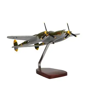 NEW Lockheed P-38 Lightning® (Camoflage) Large Mahogany Model • $249