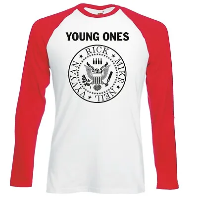 Inspired By The Young Ones  Crest Logo  Longsleeve Baseball T-shirt • £16.99