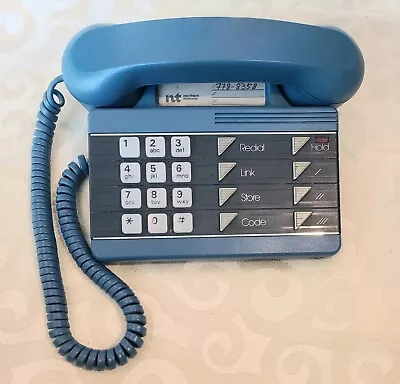 Vintage Northern Telecom Priority Blue Desk Phone Made In Canada • $25